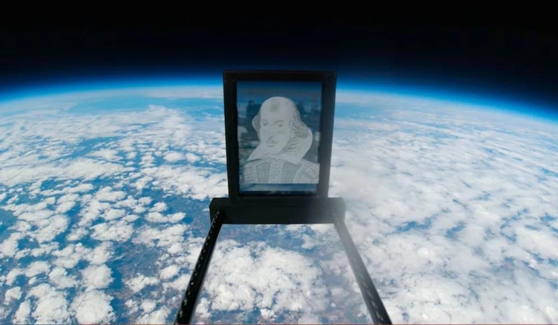 Portrait of Shakespeare Sent to the Edge of Space to Mark 400th Anniversary of 'First Folio'
